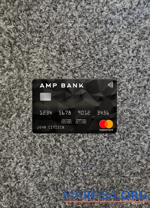 Printable Australia AMP Bank mastercard photolook front template